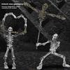 Mini Medieval Skeleton Figurines Small Halloween Skeleton For Home Table Decor Party Outdoor Graveyard Haunted House Accessories