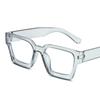 Thick Edge Square Frame Anti-blue Glasses Women Men Flat Mirror  Eyewear Blocking Glasses Optical Spectacle Eyeglasses