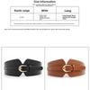 Wide Belt Women's Pin Buckle Decorative Dress Elastic PU Piece Elastic Waist Seal European and American Retro Fashion Waist Seal Women