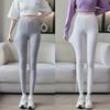 Women's Modal High-Waisted Leggings, Nine-Tenths Length, Skinny Fit, Plus Size, High Stretch, Slimming Yoga Pants for Spring/Summer.