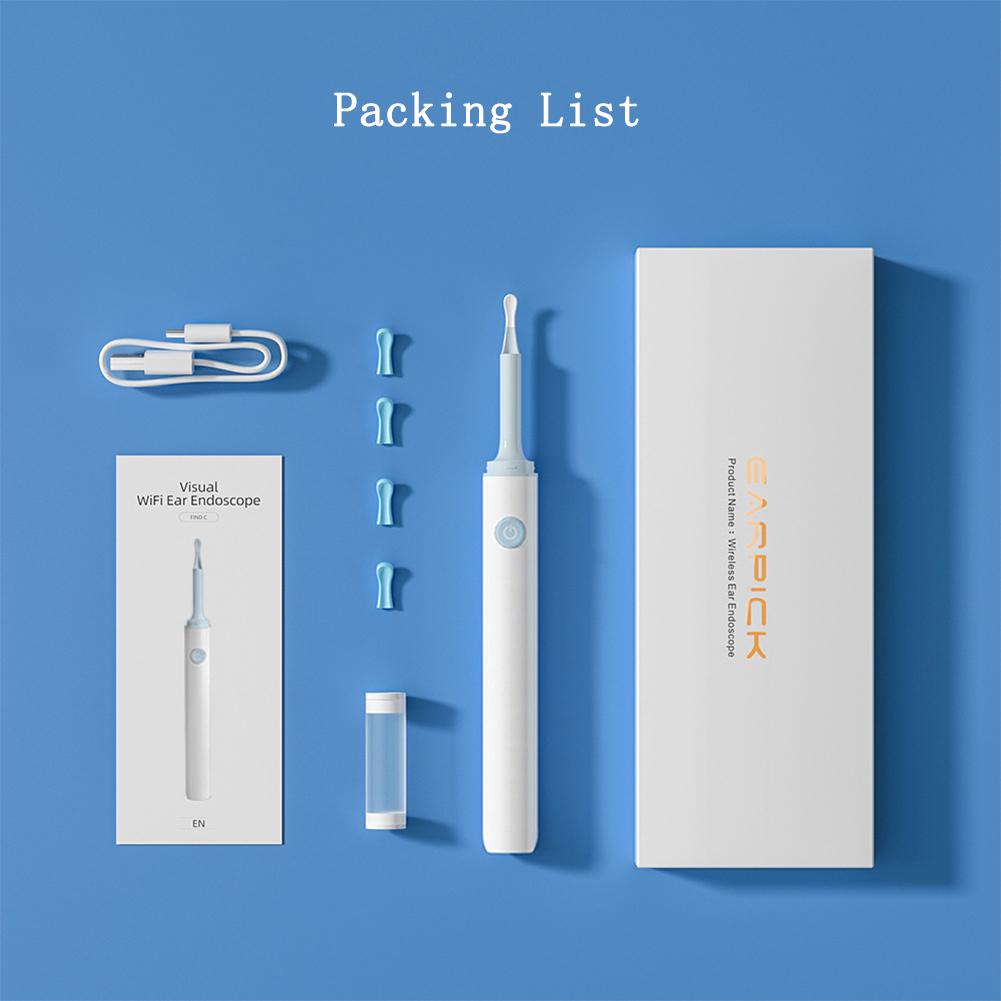 Smart Visual Ear Sticks Otoscope Ear Picking Tool Earpicker 360 Degrees Endoscope Wifi Ear Scoop Cleaner