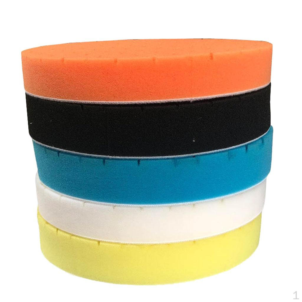 

5 Pcs Buffing Sponge Polishing Set Polished Disc For Car Polisher 5 inch