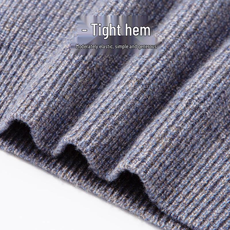 Hodo Men's 100% Merino Wool Heavyweight Crew Neck Sweater