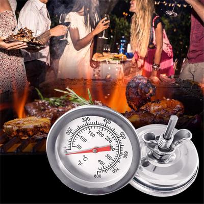 Termometro per Barbecue Affumicatore in Acciaio Inossidabile Indicatore di Temperatura 0-500 Gradi Celsius 100-1000 Gradi Fahrenheit Strumento da Cucina