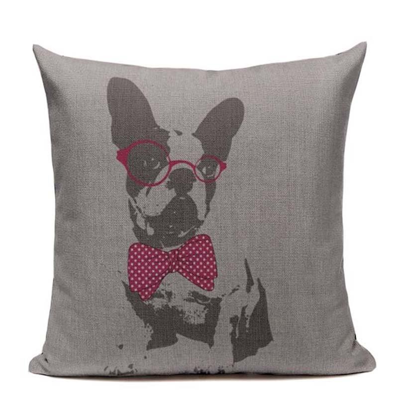 Premium Quality Boston Terrier French Bulldog Cushion Pillow Case For All Rooms