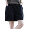 Women's Summer High-Waisted Elastic Cotton Shorts - Japanese & Korean Style