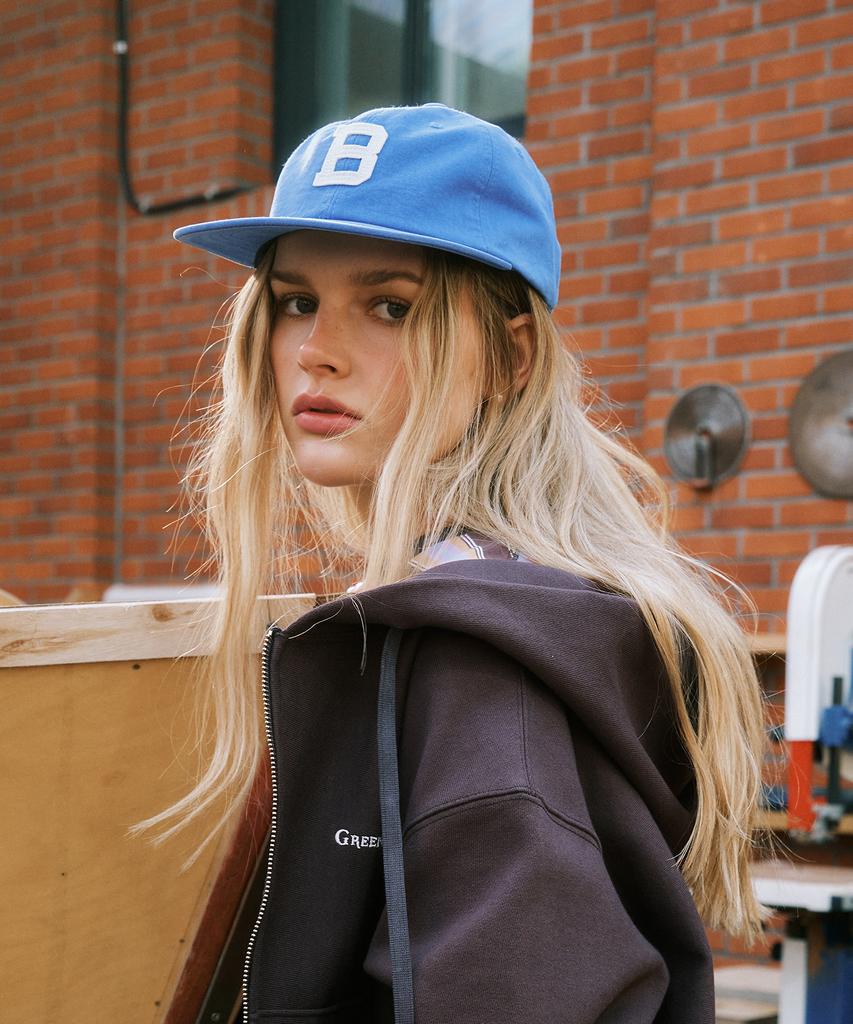 GREENBUTTER B Logo Cap (L/Blue)
