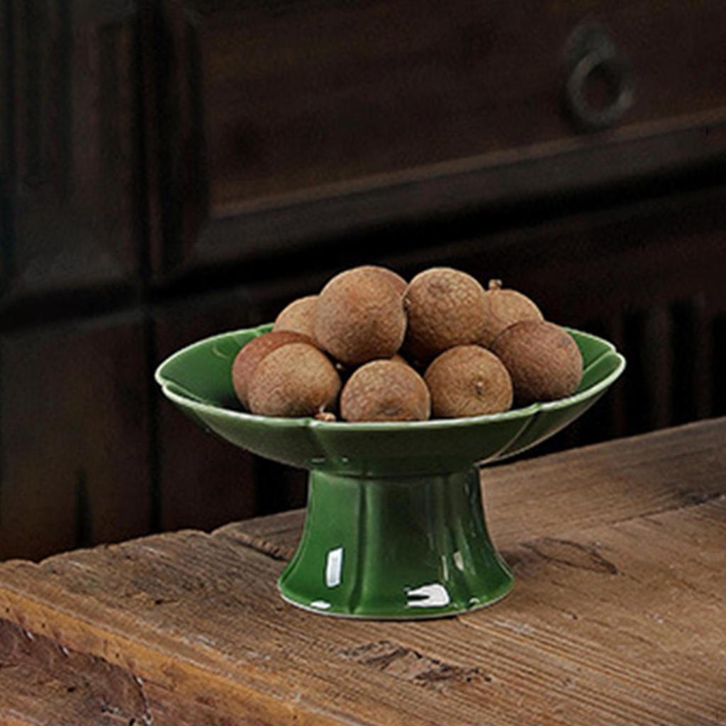 Keramik Kuchenständer Obstschale Fußtablett für Desserttisch und Party