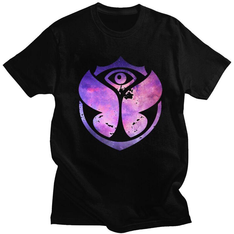 

2025 Custom Handsome Purple Tomorrowland T Shirt Men Short Sleeved Soft Cotton T-shirt Print Tees Fashion Tshirts S