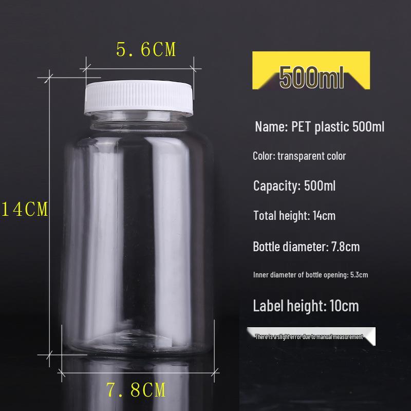 Clear Plastic Wide-Mouth Bottle for Liquid/Solid/Powder Storage, Bead Organizer, Medicine Container, 30ml.