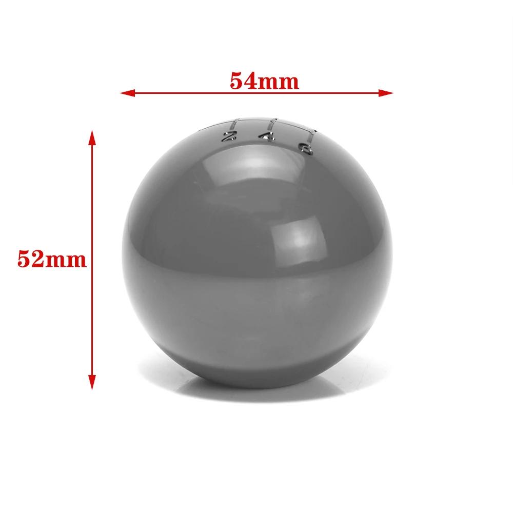 Universal 6 Speed Ball Shape Acrylic Car Gear Shift Knob Shifter Lever Head