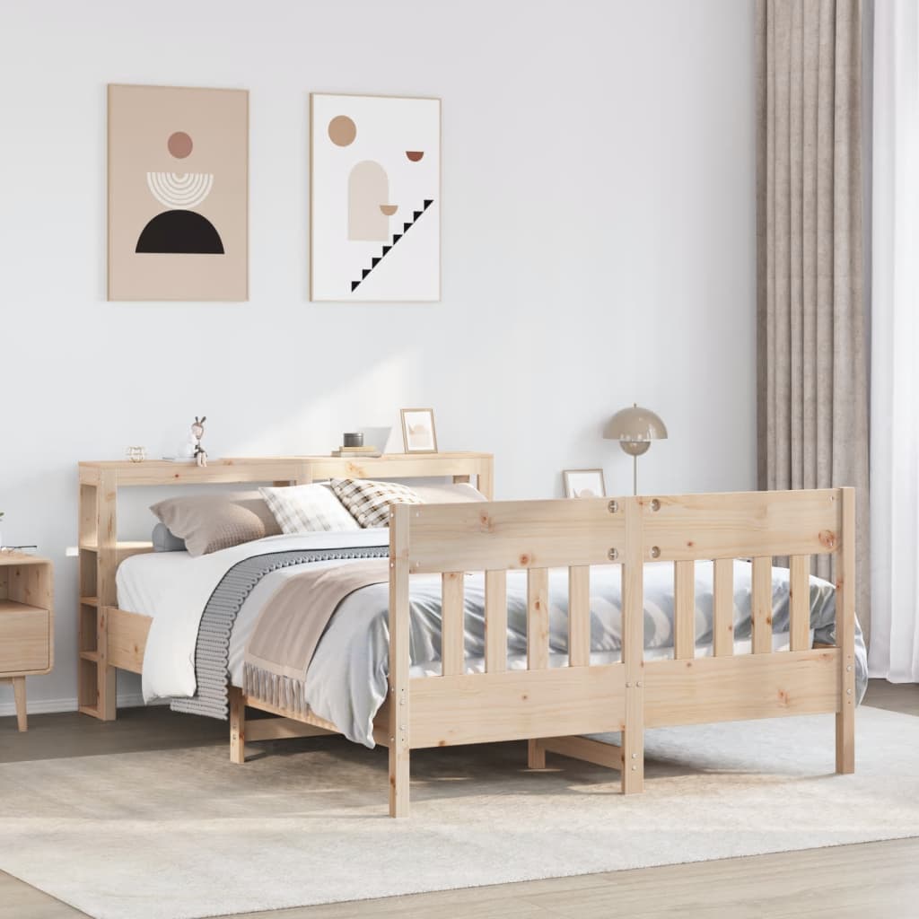 Solid Wood Bed Without Mattress 160 X 200 Cm Pine Wood