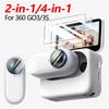 2-in-1/4-in-1 Screen  Lens Tempered Glass Film for Insta360 GO 3S/GO 3 - Scratch-resistant Wear-resistant HD Clear Film