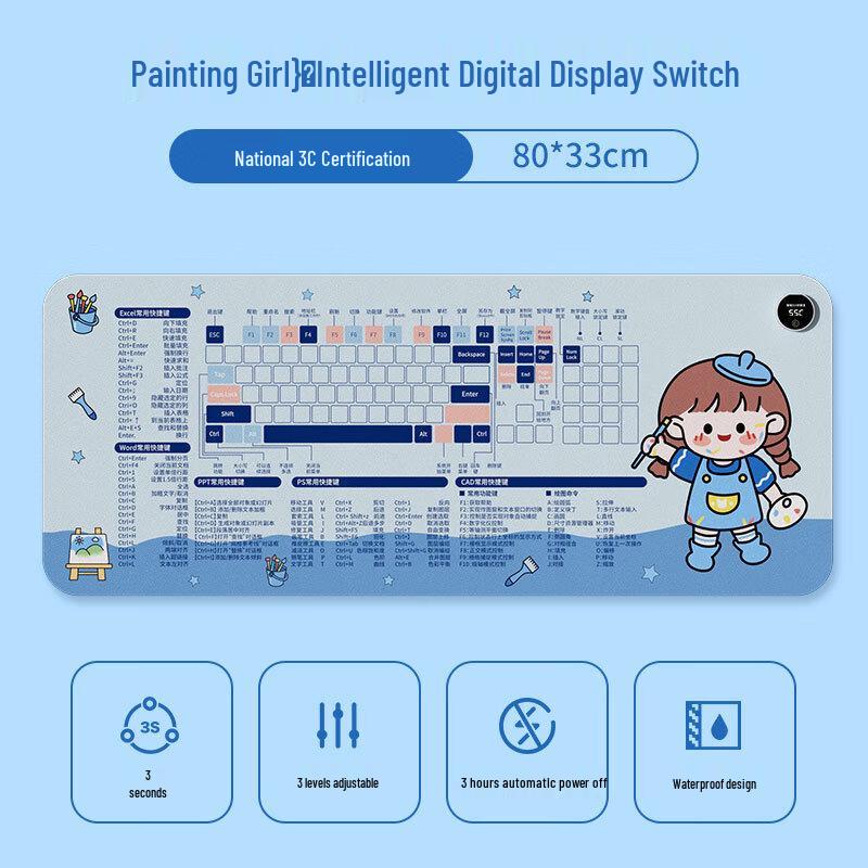 Zeitgesteuerte Heizschreibtischmatte