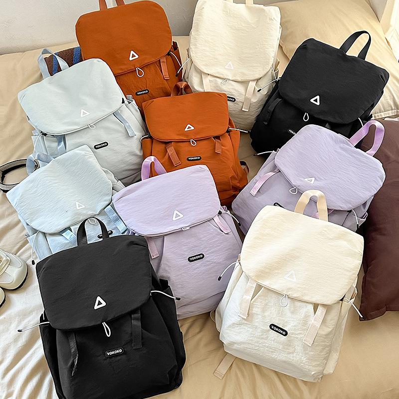Schoolbag Campus School Bag Female College Student Japanese ins Backpack Light Casual High Value Junior High School Backpack