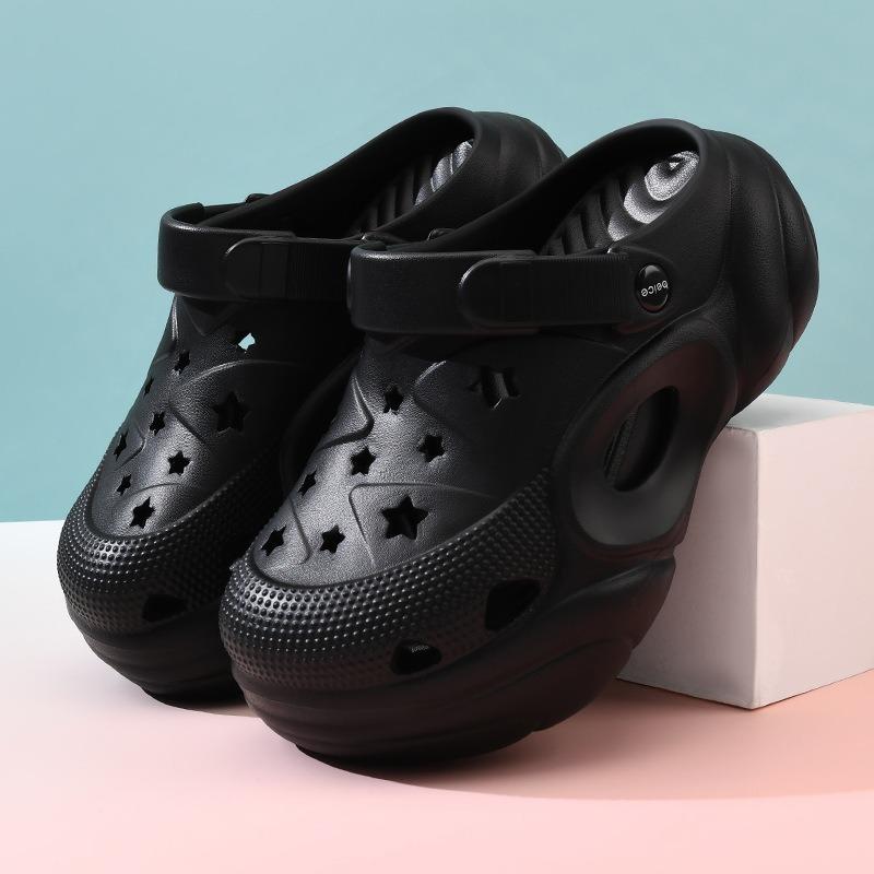 Hole Shoes Women's Outer Wear Breathable and Wear-resistant Bag Head Drag Home Non-slip Versatile and Non-smelly Feet Advanced Cool Slippers