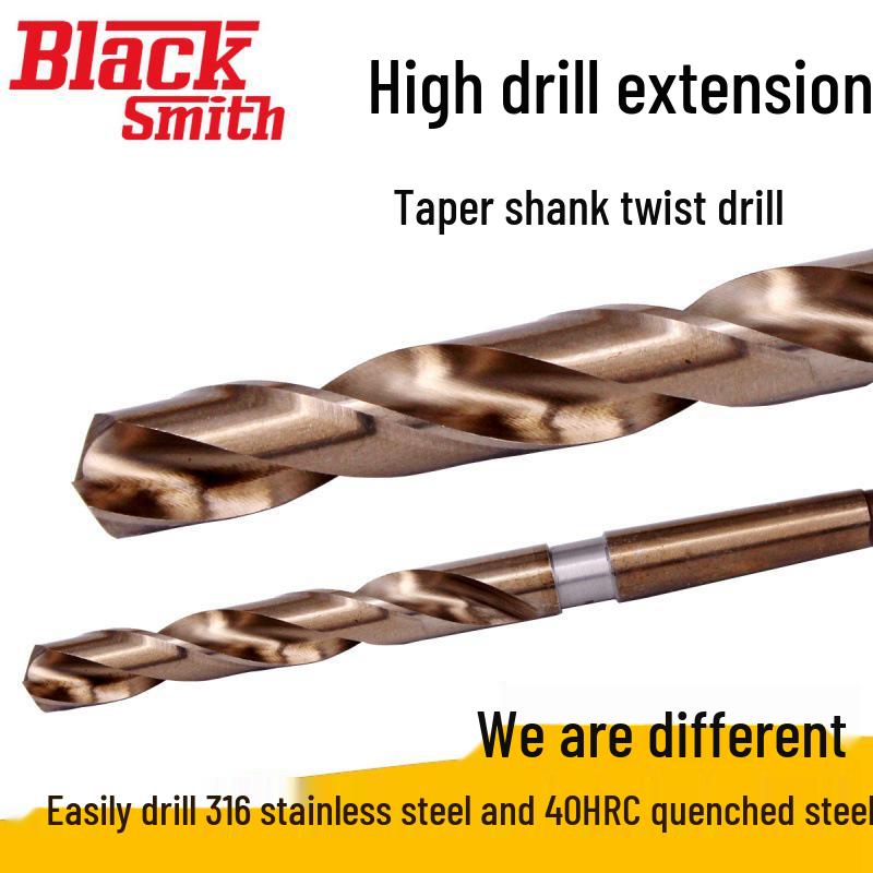 Extra Long Taper Shank Twist Drill for Cobalt Stainless Steel (32.6-37mm)