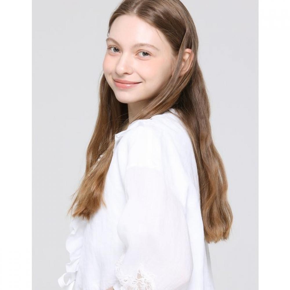 SON JUNG WAN Frill Lace Linen Jacket Zjk6262181