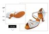 Women's Latin Dance Shoes - Soft Sole, Medium Heel, High Heel Options for Spring/Summer