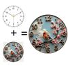 30x30cm Round Wall Clock Designed with a Keyhole Slot for Secure Wall Hanging