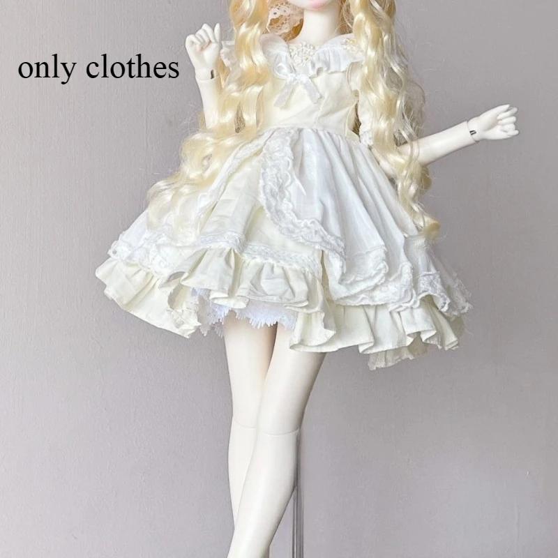 

1/4 Doll s Clothes Suit for 45cm Bjd Doll Headwear + Skirt + Skirt Support Dress Up Toys Play House Doll Accessories, No Doll 1-4 sizebig