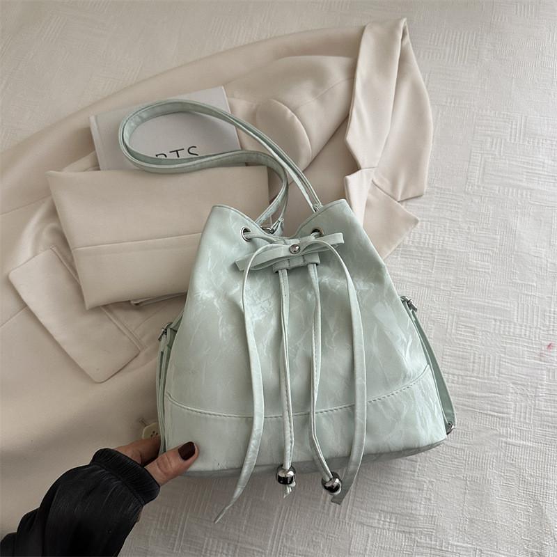 Stylish Water Bucket Bag With Elegant Bow Detail Ideal For Summer Casual Outings