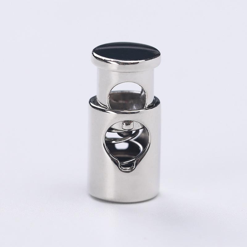 Enkelthullsspenne Elektroplettert Justeringsreimspenne, Metallfjærspenne 10 stk