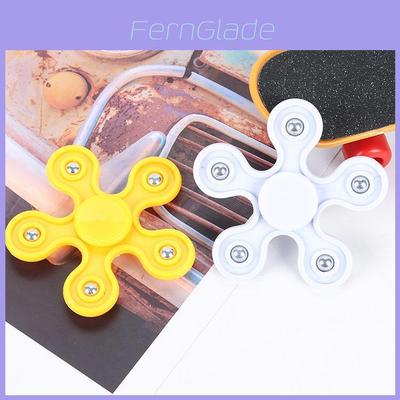 Plastic Fivestar Finger Spinner Gyroscope With Spiral Bearings For Stress Relief And Focus