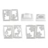 Christmas Lantern Silicone Mold Christmas Reindeer Snowflake Snowman Candle Making Moulds Christmas Candle Holder Gypsum Casting