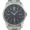 Solo Tempo Watches ST37S blackDial Stainless Steel Quartz Analog Display Mens Used