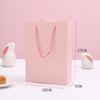 10 Pieces, 4-panel Pink Packaging Box, Frosted Semi Transparent Box, Biscuit Macaron Gift Box, Pink Tote Bag