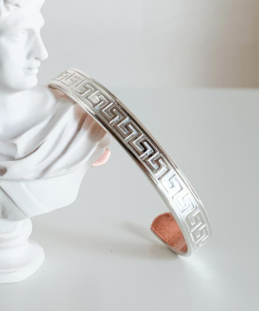 Sabona London S3 Silver Plated Olympia Copper Bangle