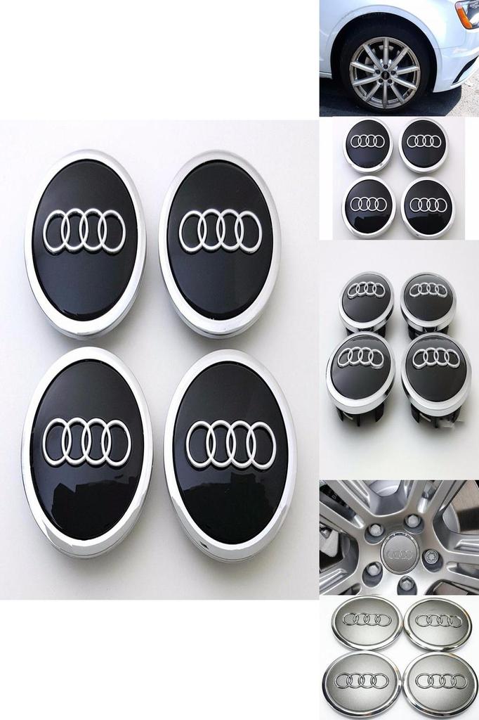 Center For Wheel Cap Car Emblem Badge Logo Cover Hub Grey 4pcsset 69mm