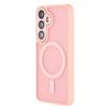 For Samsung Galaxy S25+ Magnetic Case PC + TPU Matte Phone Cover with Glass Lens Film