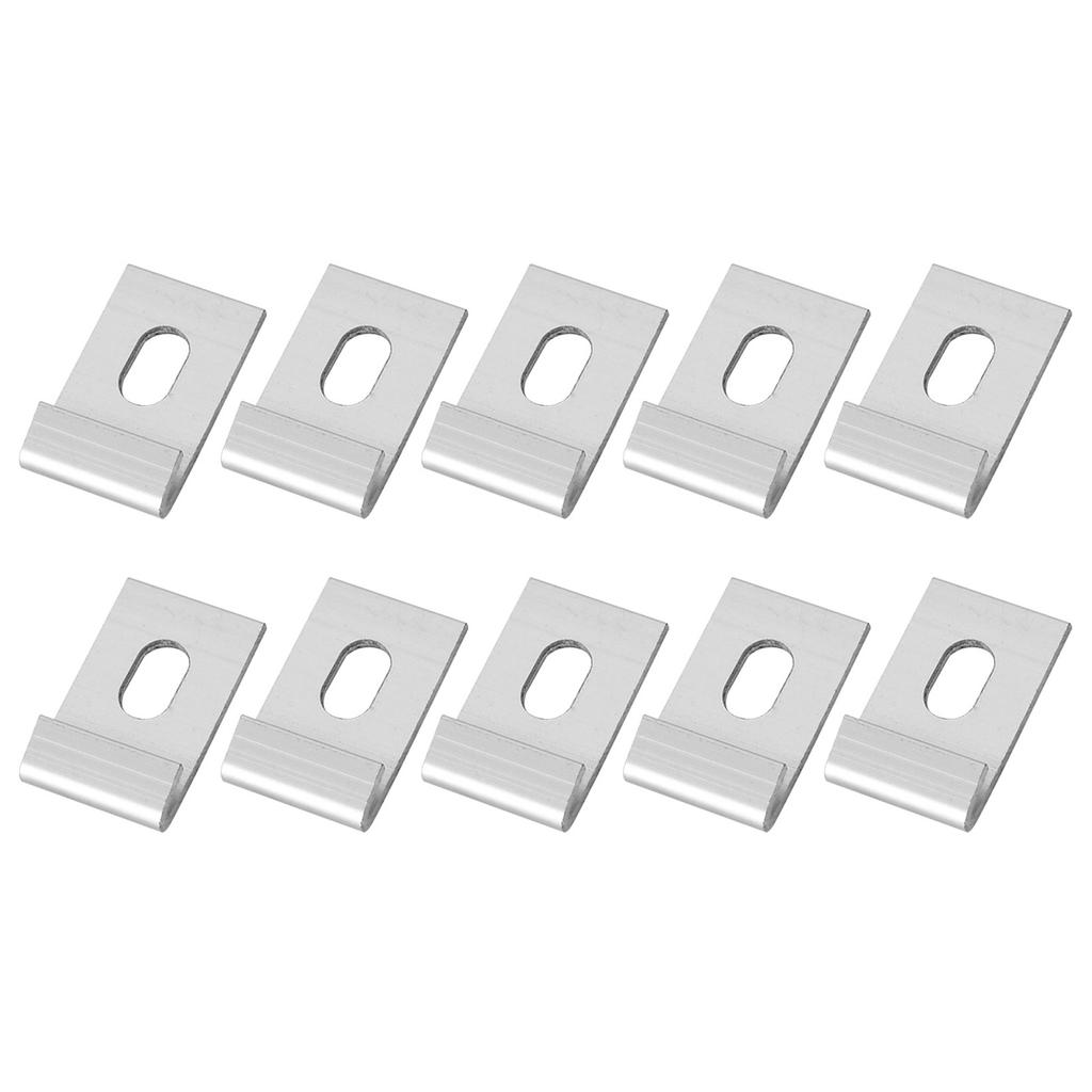10Pcs Base Clips Hook Fixings Attaches Aluminium Greenhouses Fixture Set