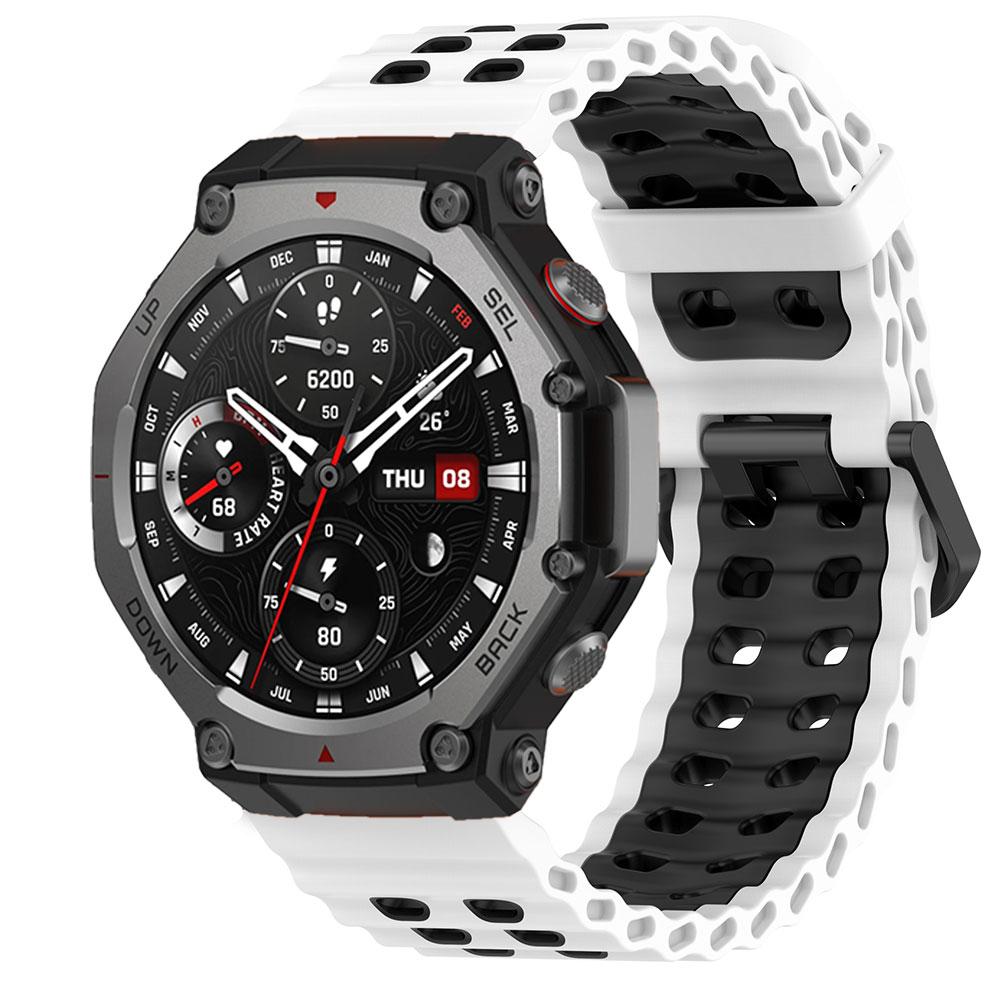 For Amazfit T-rex3 Silicone Band Metal Connector Watchband For Amazfit T Rex3 Strap Sport Smartwatch Accessories Wristband