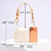 New Style Women's Bag with Sequins Sewn Embroidery Bag, Bohemian Vacation Style Bead String Woven Armpit Bag