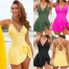 Costume da bagno semplice con arricciature Donna Pezzo unico Costume da bagno tinta unita Abbigliamento da spiaggia Femminile Costumi da bagno Costumi da bagno Costumi da bagno estivi