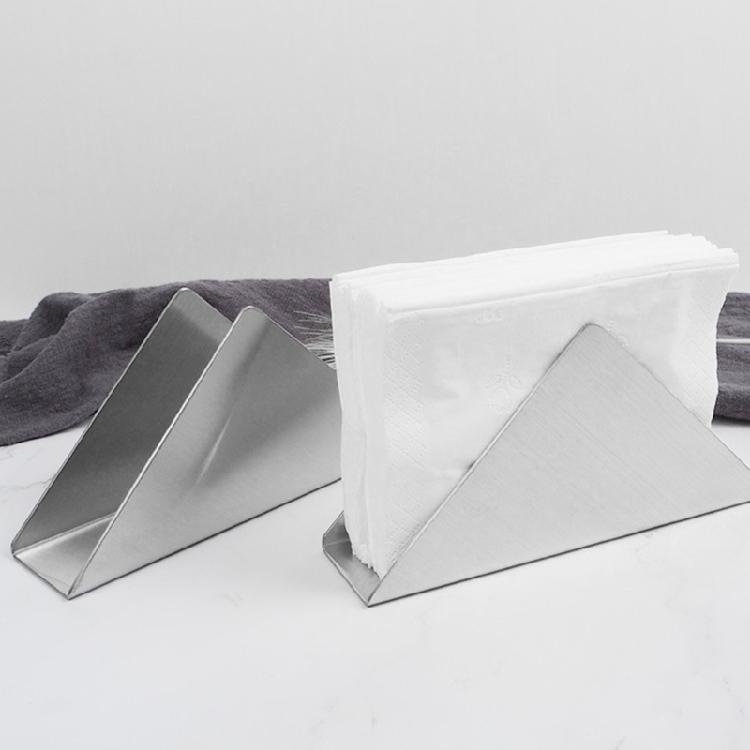 Space Saving Napkin Dispenser Paper Towel Holder Stainless Steel Tissue Storage Rack for Kitchens Offices Dining Area