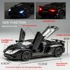 1/32 Lamborghini LP750 Alloy Sports Car Model, Simulated Interior Details, Cool Lighting and Sound Effects, Exquisite Desktop Ornaments