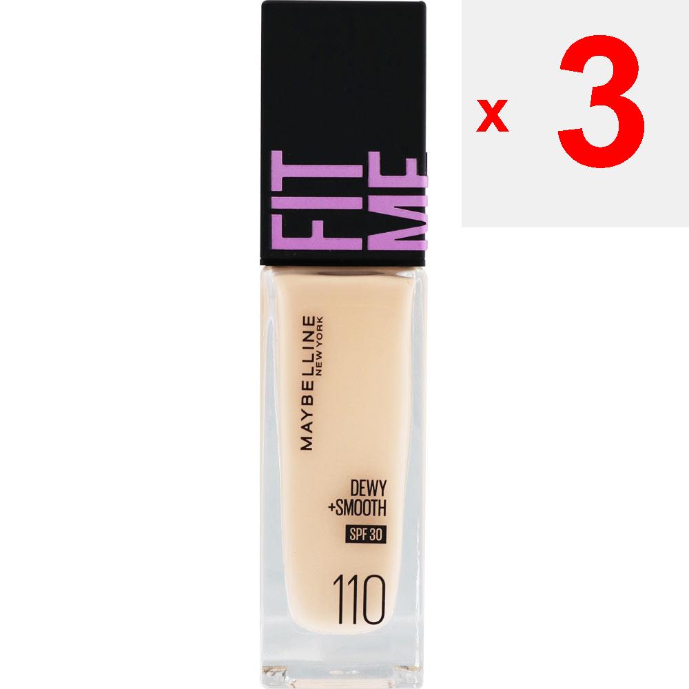 MAYBELLINE NEW YORK Maybelline Fit Me Liquid Foundation D N110 Skin Makeup After Conditioning the Skin with Lotion and Primer, Take an Appropriate Amo