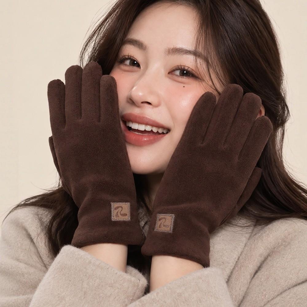 Windproof Winter Cycling Gloves Thickened  Gloves Casual Women Thermal Gloves  Cycling