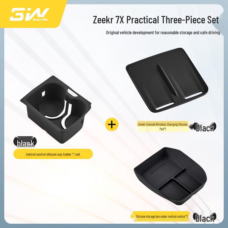 Zeekr 7X Mittelkonsolen-Silikon-Anti-Rutsch-Schutzmatte mit Wireless Charging-Kompatibilität