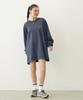 Milkfed Casual MELTY HEART SUPER BIG TEE Navy B/B Women's