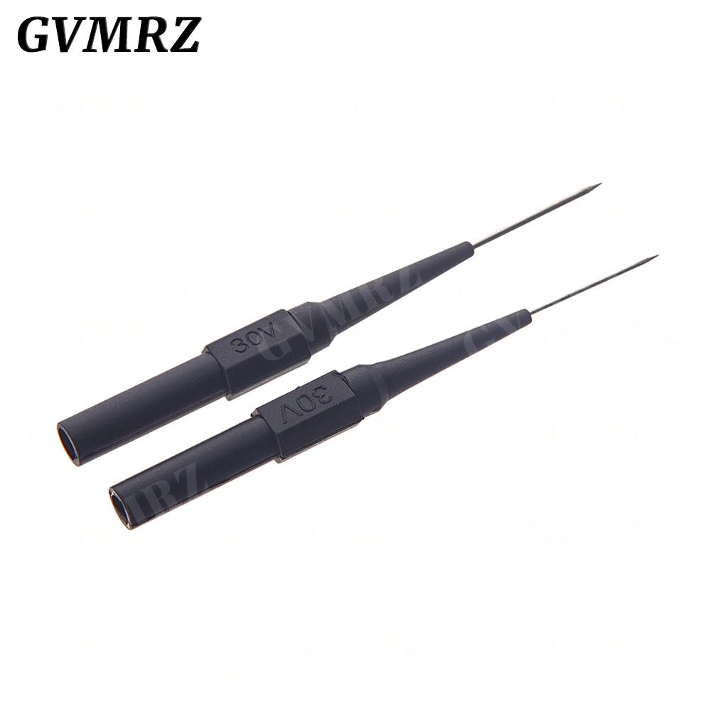 5 Stück 0,7 mm/1,0 mm Isolationsdurchstech-Nadel Nicht-zerstörende Multimeter-Testspitzen 30V Messgerät für Bananenstecker