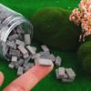 150/250 pieces gray mini wall tiles miniature brick statue model brick building set fake bricks for garden landscape accessories