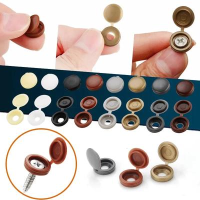 10/500 PIÈCES Moto Voiture Bouchons de Vis Écrous Couvercles Pliable à Pression Couvercle de Protection Charnière Bouton en Plastique Meubles Couverture de Rembourrage
