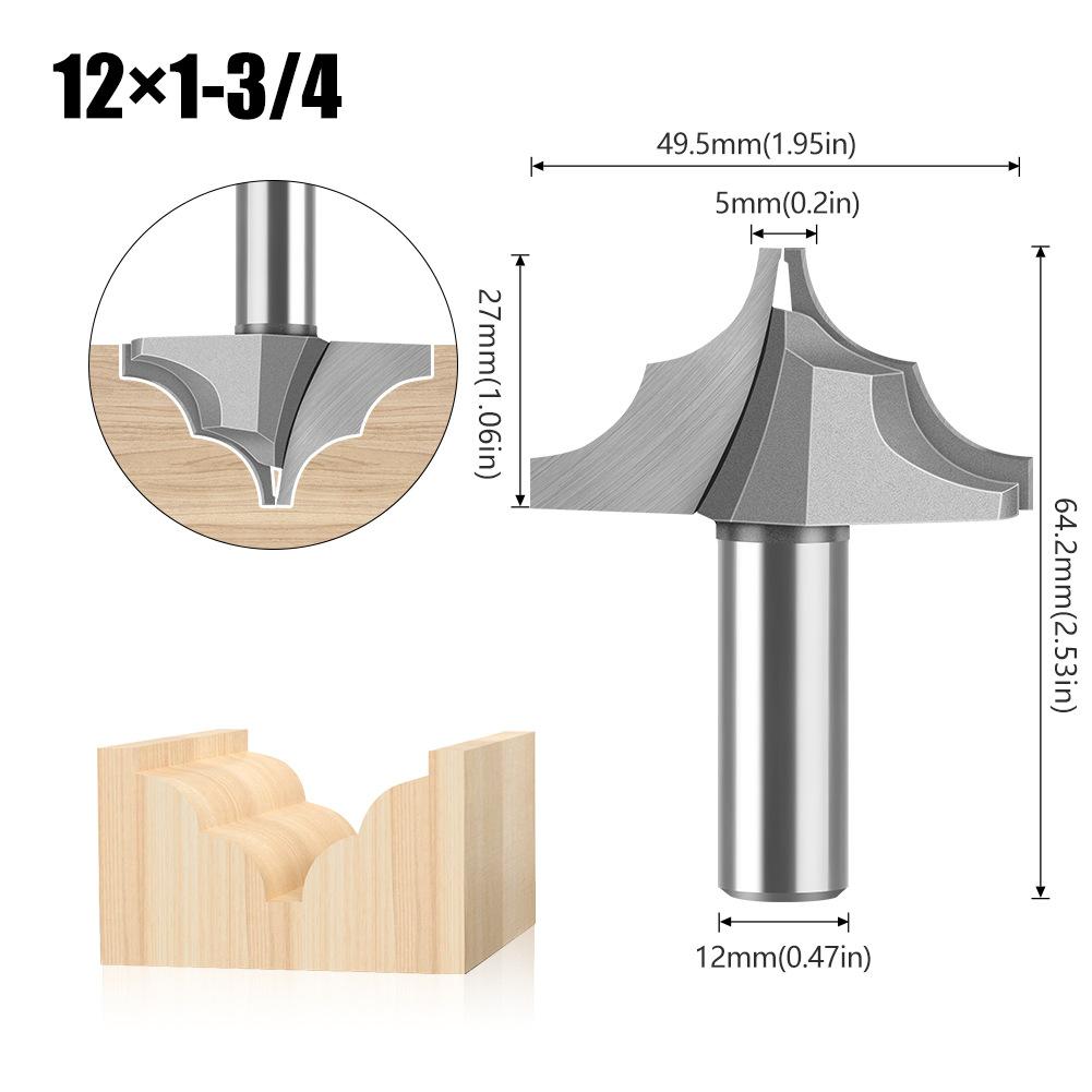 Double R Line Knife Slotting Knife Door Plate Knife Flower Line Knife Door Core Plate Milling Cutter Double R Line Knife Engraving Machine Cutter