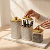 3 Pieces Candy Jar Airtight Dry Food Container for Kitchen Counter