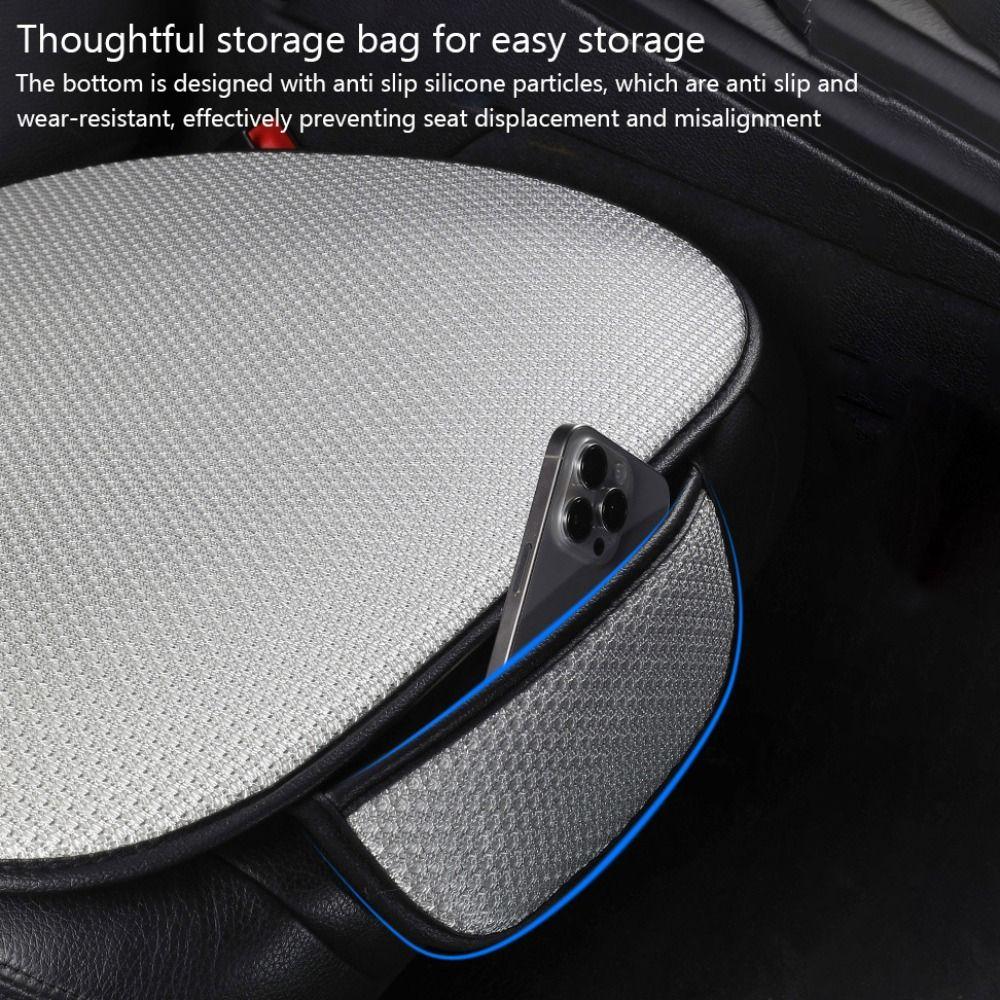Breathable Car Seat Cushion Ice Silk Front/Rear Auto Seat Pad Soft Car Cool Seat Mat Four Seasons